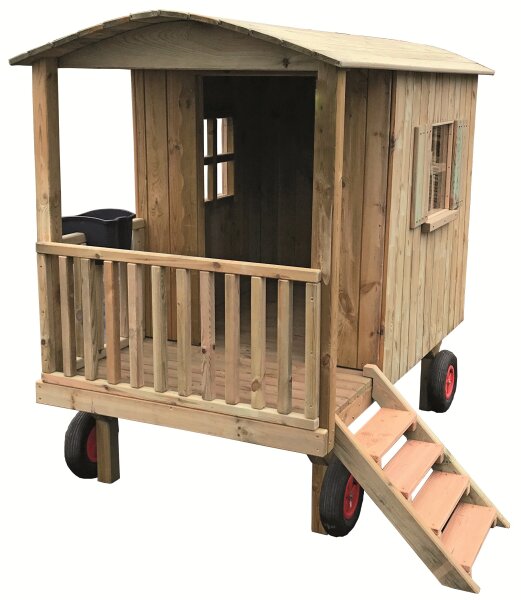 Zirkuswagen aus Kiefernholz 2. Wahl